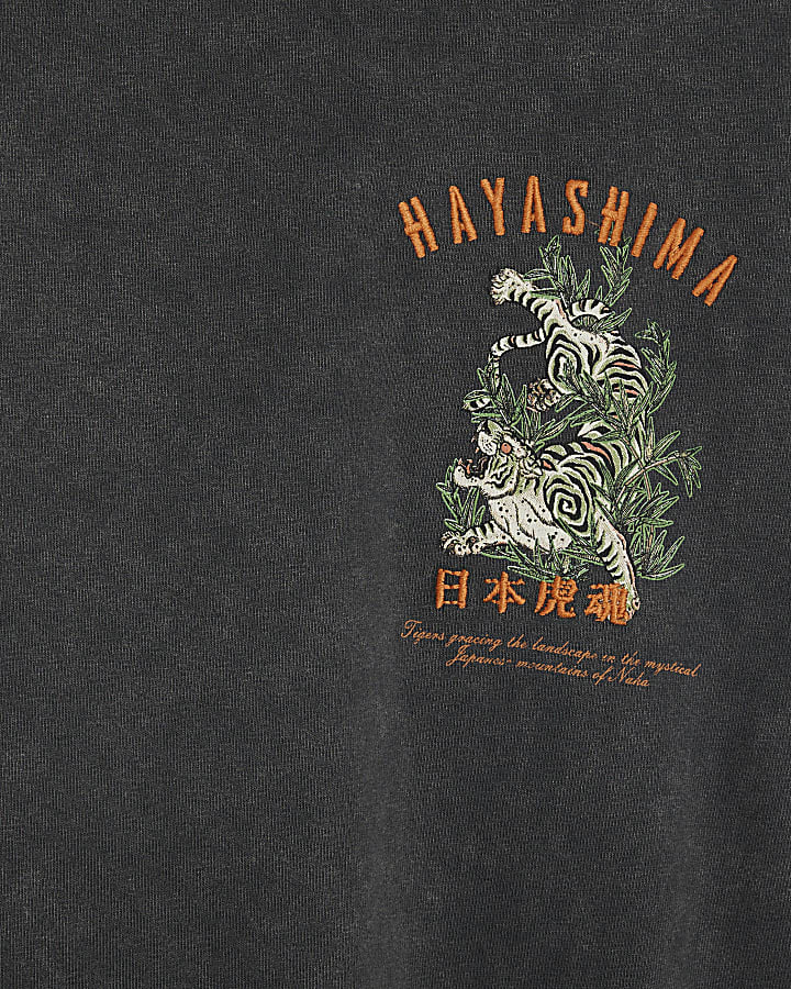 Black Regular Fit Hayashima T-Shirt