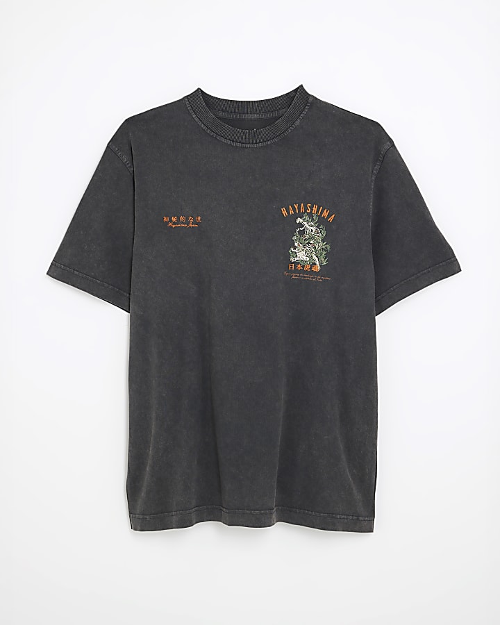 Black Regular Fit Hayashima T-Shirt