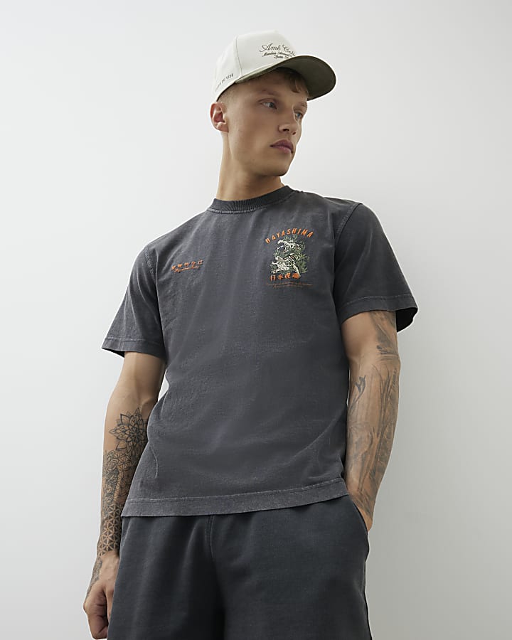 Black Regular Fit Hayashima T-Shirt