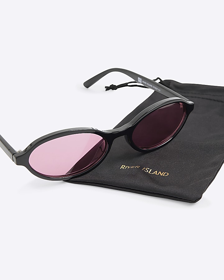 Black Oval Sunglasses