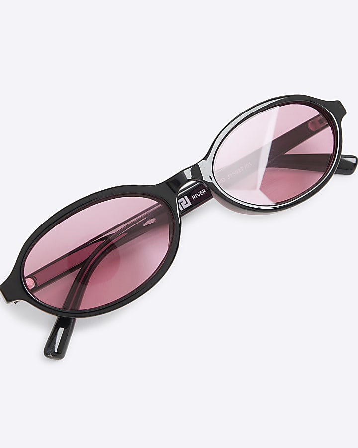 Black Oval Sunglasses