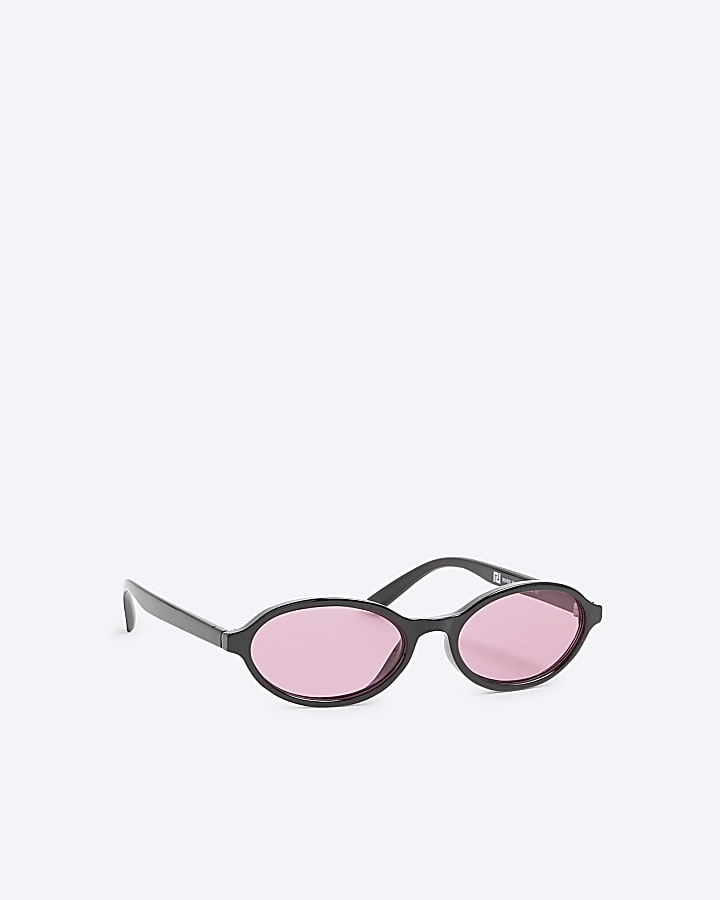 Black Oval Sunglasses