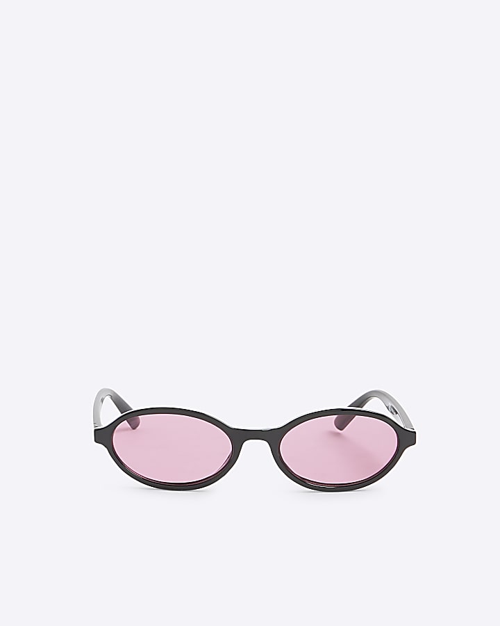 Black Oval Sunglasses