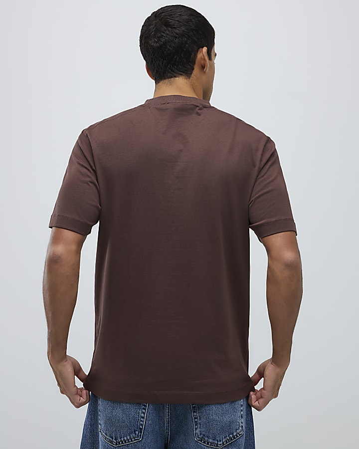 Brown Regular Fit T-Shirt