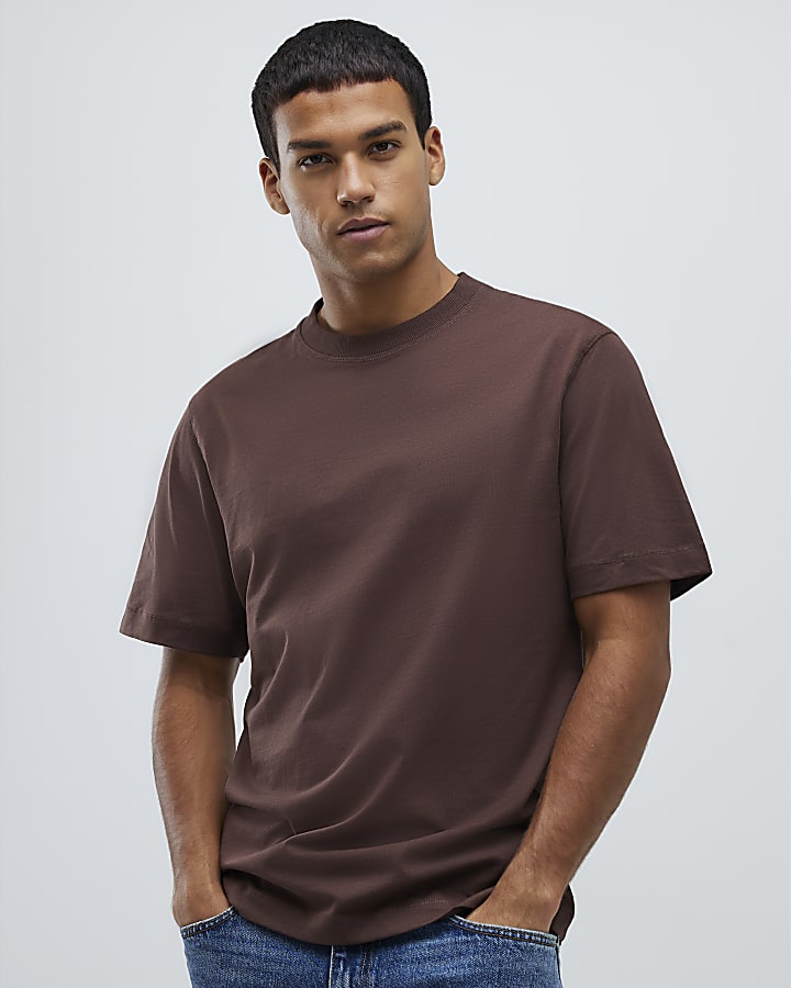 Brown Regular Fit T-Shirt