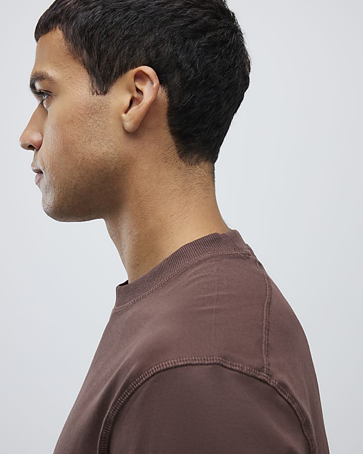 Brown Regular Fit T-Shirt