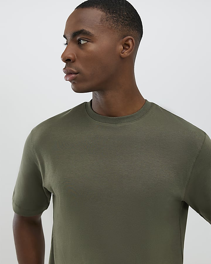 Khaki Slim Fit T-Shirt