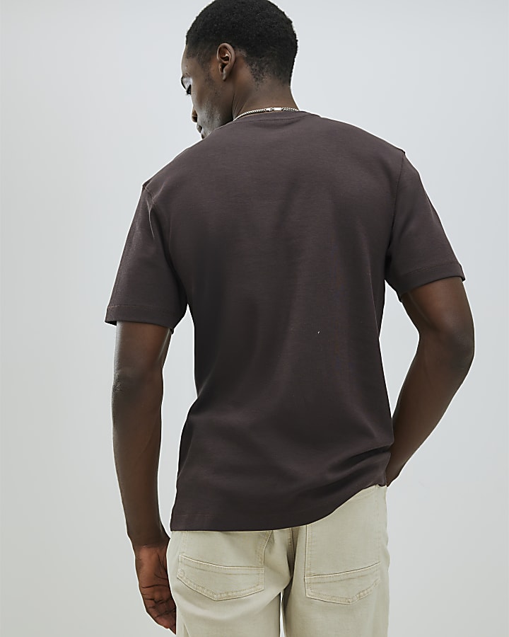 Brown Slim Fit T-Shirt