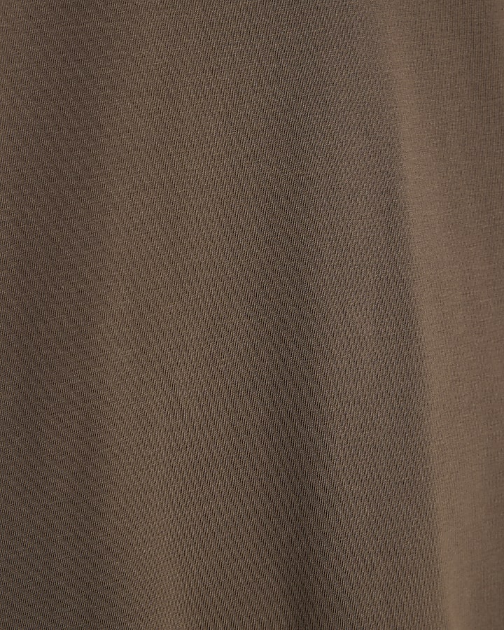 Brown Muscle Fit T-Shirt
