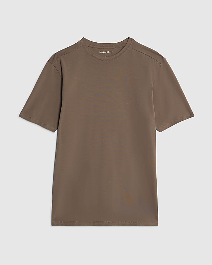 Brown Muscle Fit T-Shirt