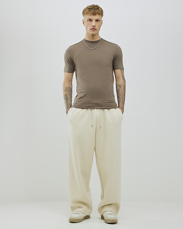 Brown Muscle Fit T-Shirt