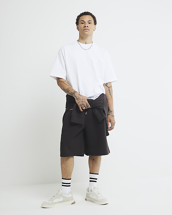 White Oversized Boxy Fit T-shirt
