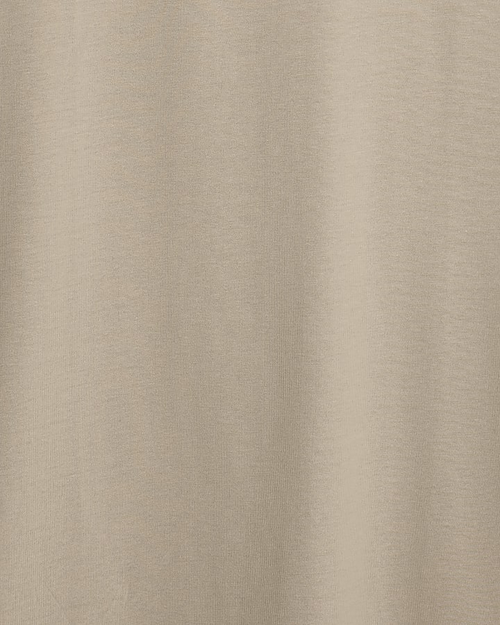 Beige Oversized Fit T-Shirt