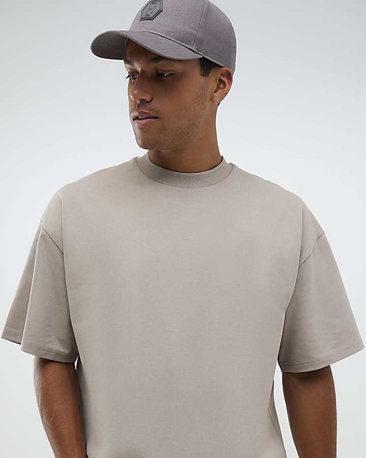 Beige Oversized Fit T-Shirt