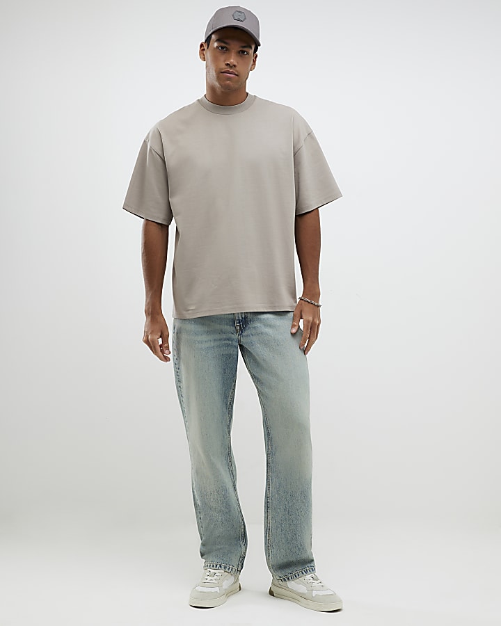 Beige Oversized Fit T-Shirt