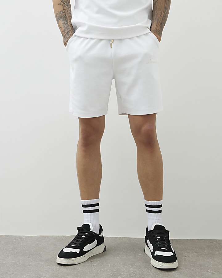 White Regular Fit Luminis Shorts