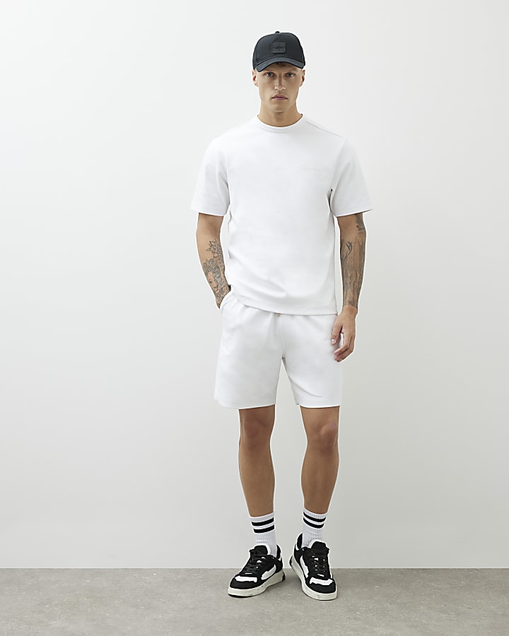 White Regular Fit Luminis Shorts