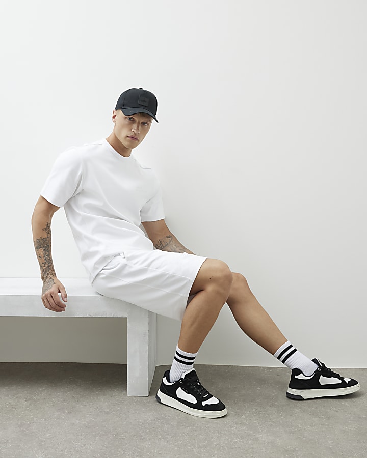 White Regular Fit Luminis Shorts