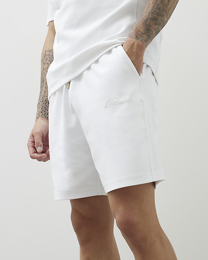 White Regular Fit Luminis Shorts