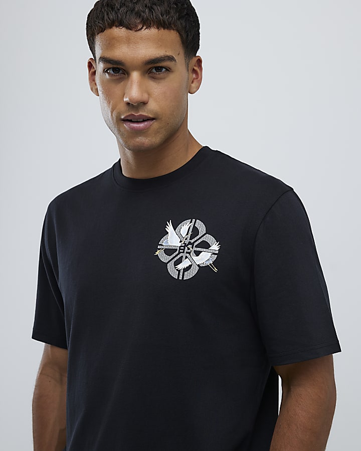 Black Japanese Waistband Pyjamas Set