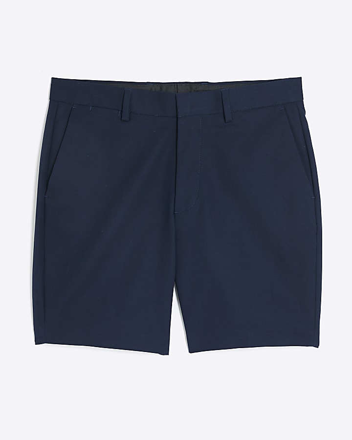 Navy Slim Fit Chino Shorts