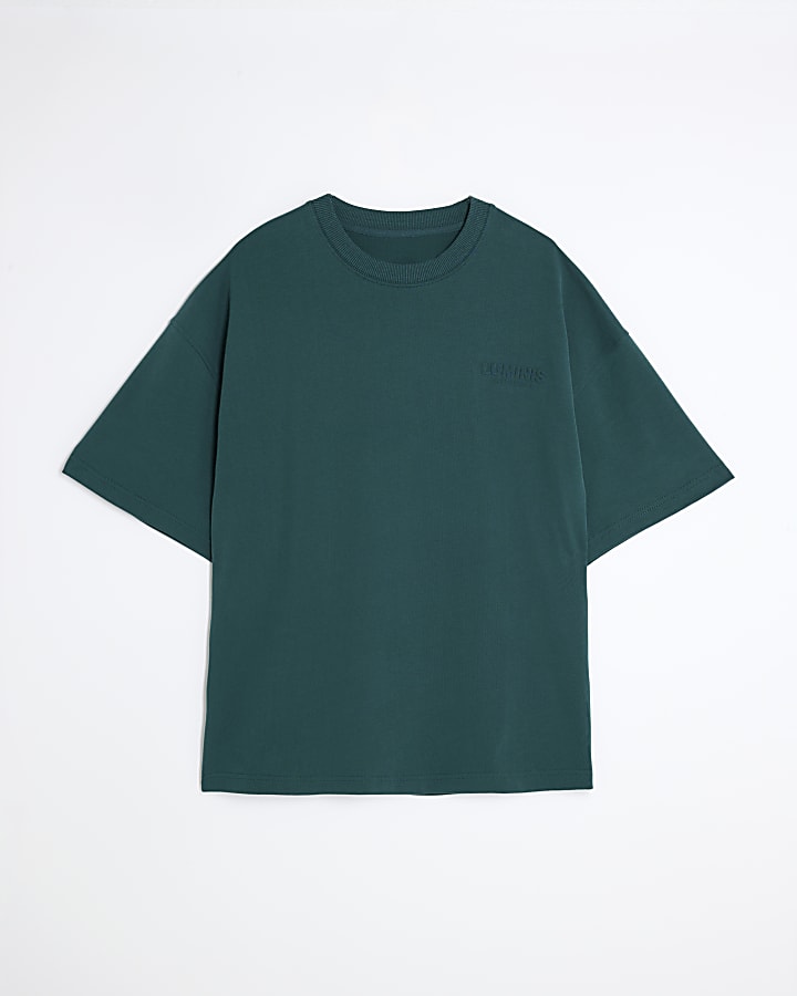 Green Oversized Luminis Embossed T-Shirt