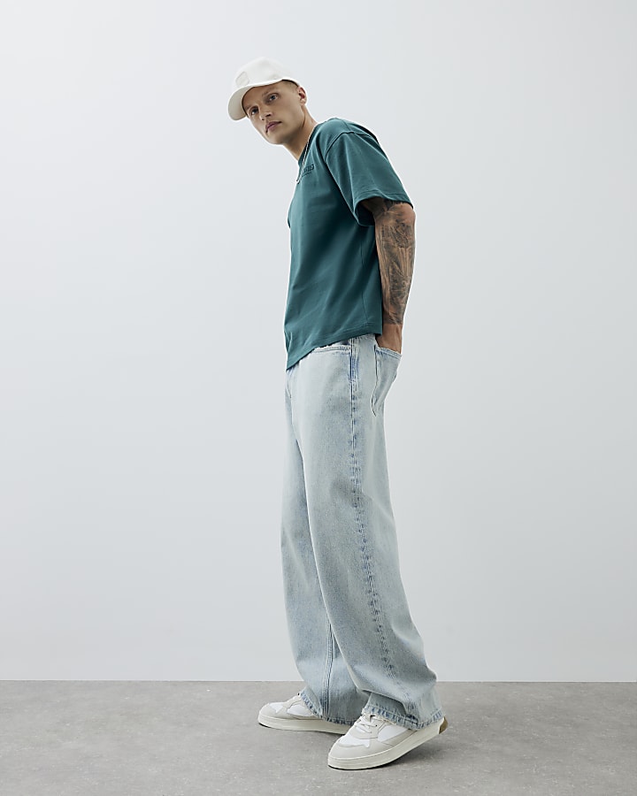 Green Oversized Luminis Embossed T-Shirt