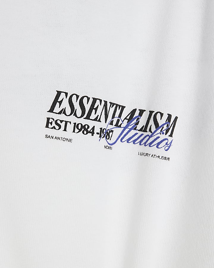 White Essentialism Double Layered T-Shirt