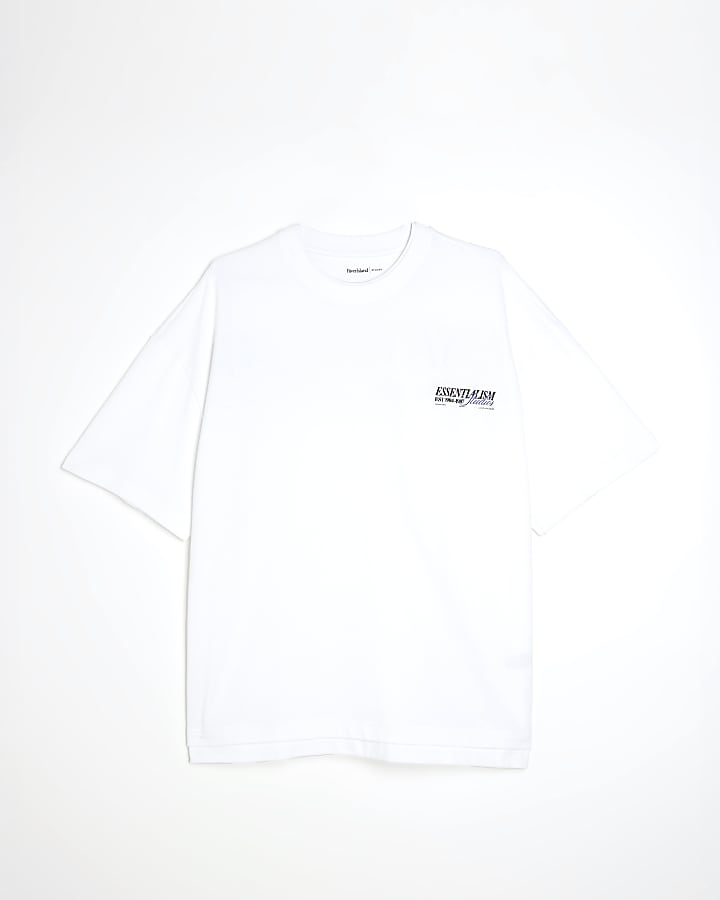 White Essentialism Double Layered T-Shirt