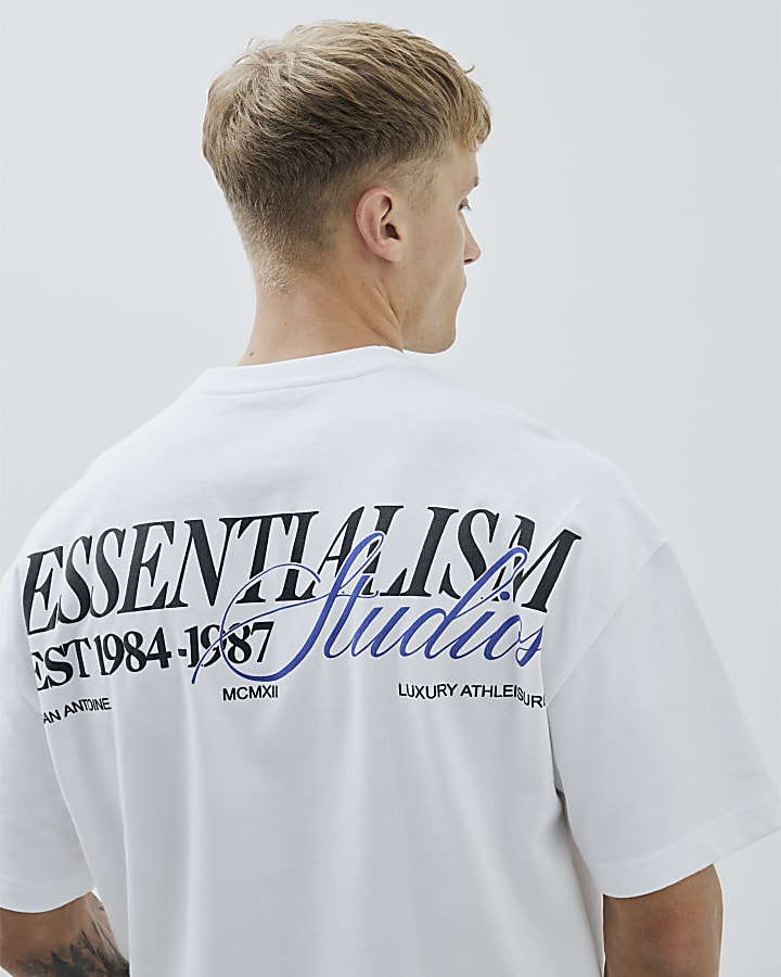 White Essentialism Double Layered T-Shirt