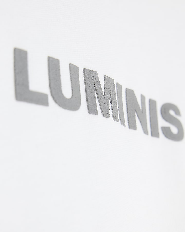White Oversized Short Sleeve Luminis T-Shirt