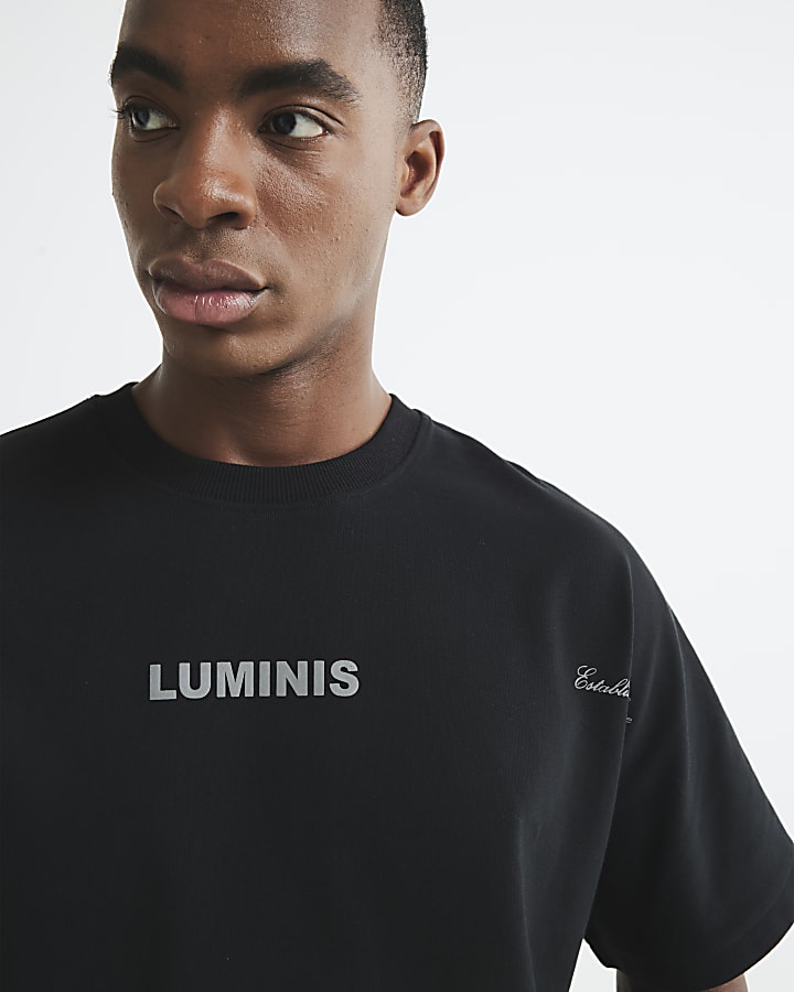 Black Short Sleeves Luminis T-Shirt