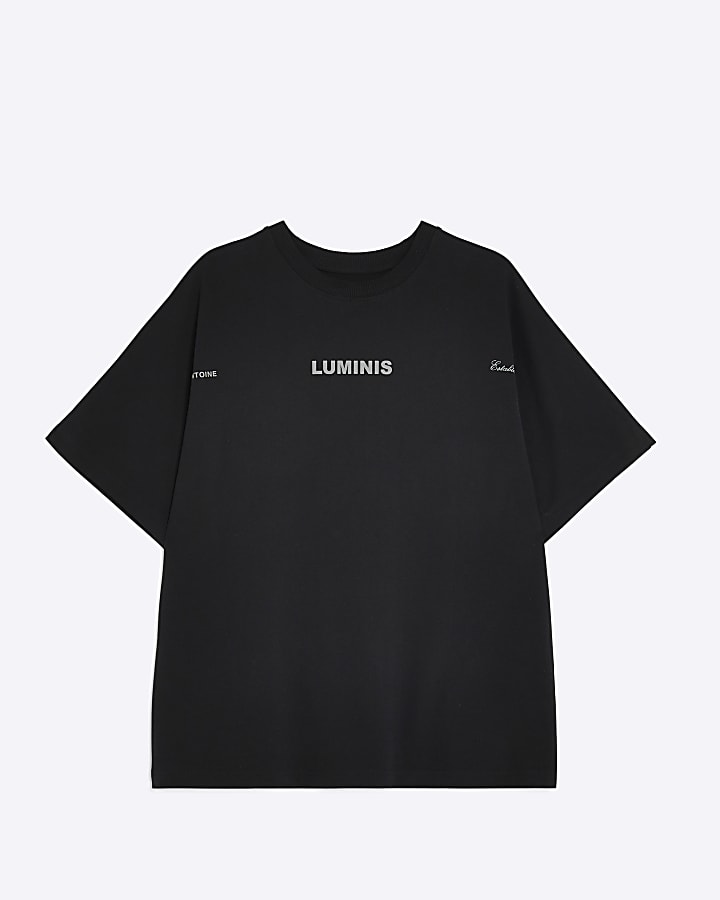 Black Short Sleeves Luminis T-Shirt