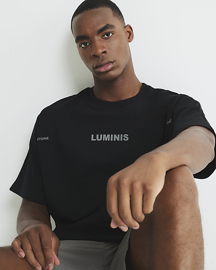 Black Short Sleeves Luminis T-Shirt
