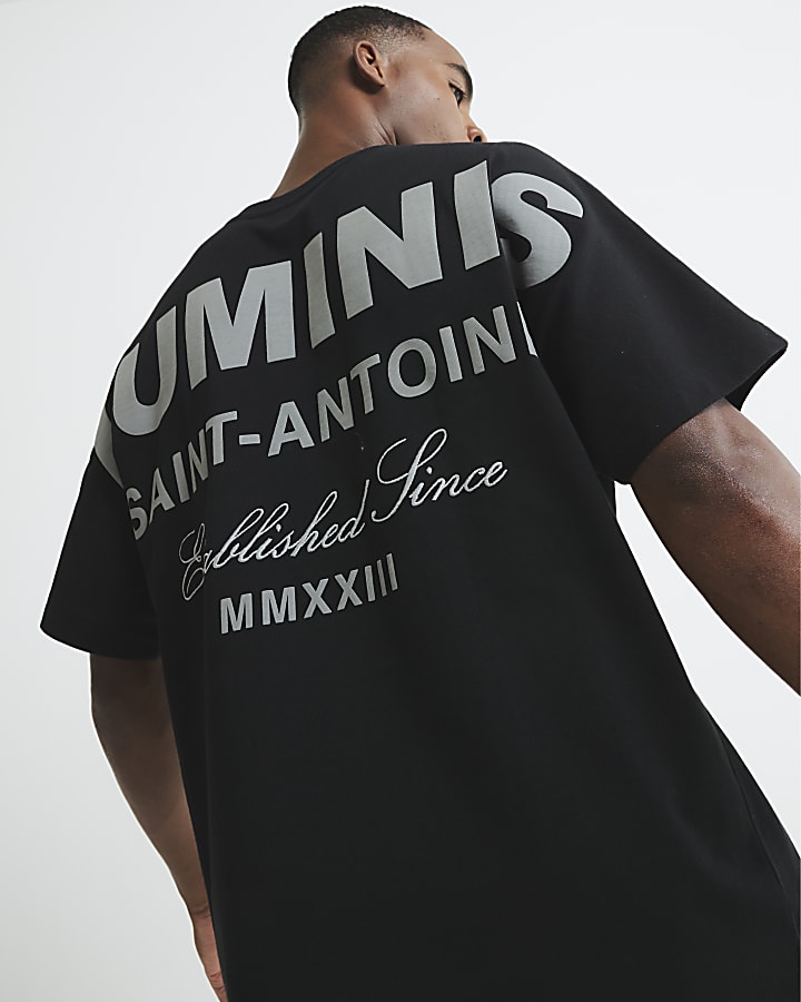 Black Short Sleeves Luminis T-Shirt