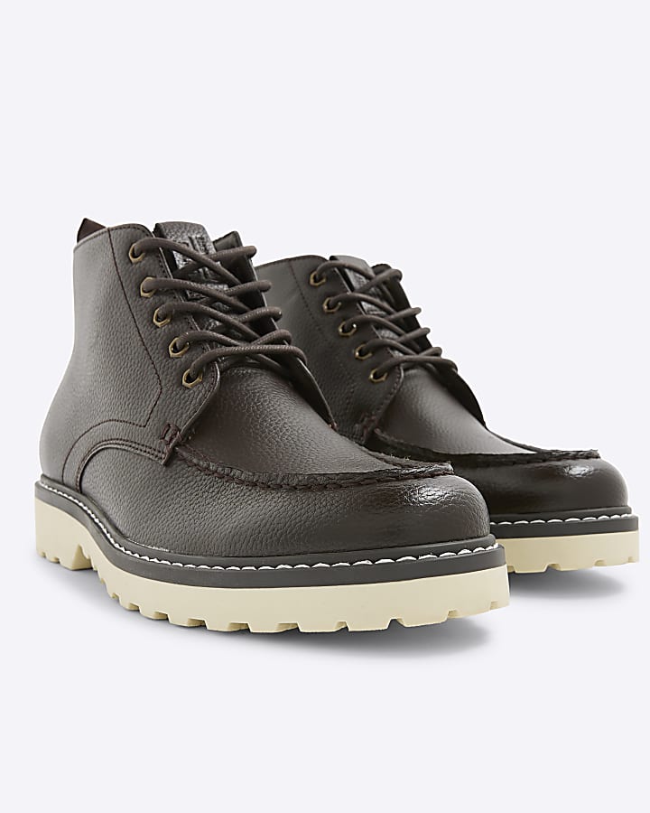 Brown Wedge Chukka Boots