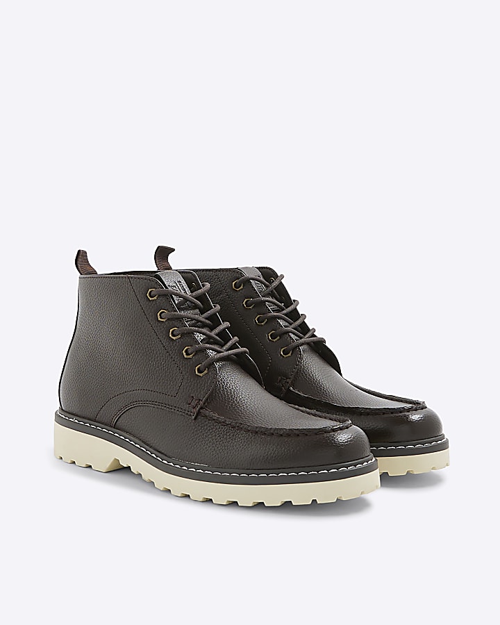 Brown Wedge Chukka Boots