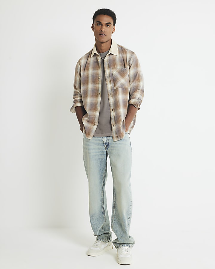 Stone Regular Fit Check Ame Saint Shirt