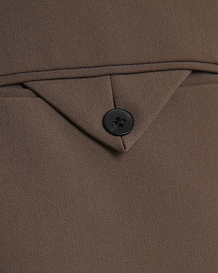 Brown Button Up Pocket Overshirt