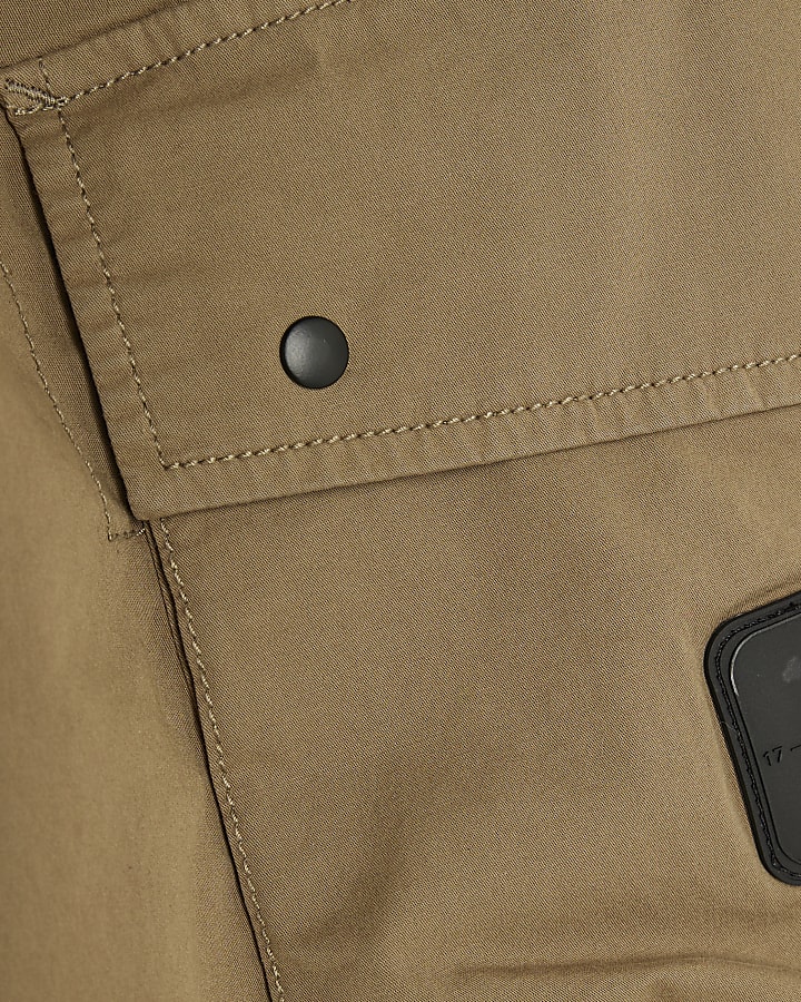 Green Regular Fit Cargo Trousers