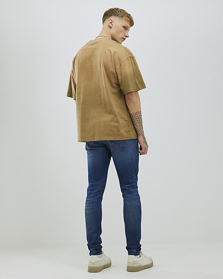 Blue Spray On Jeans