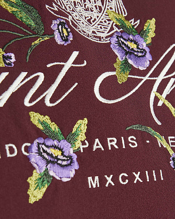 Red Saint Antoine Embroidered Shirt