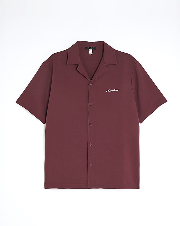 Red Saint Antoine Embroidered Shirt