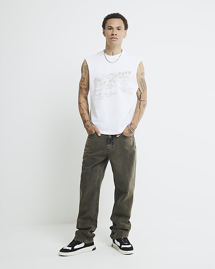 White Club Marocain Tank Top
