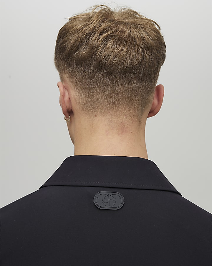 Black Skinny Fit Harrington Jacket