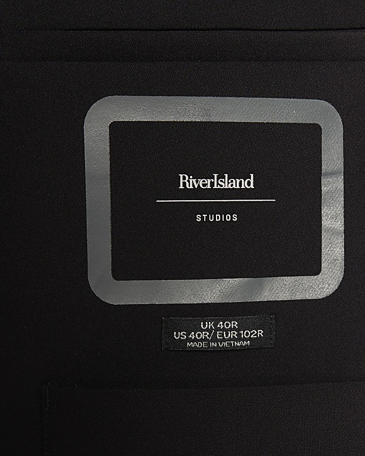 Black Skinny Fit Suit Jacket