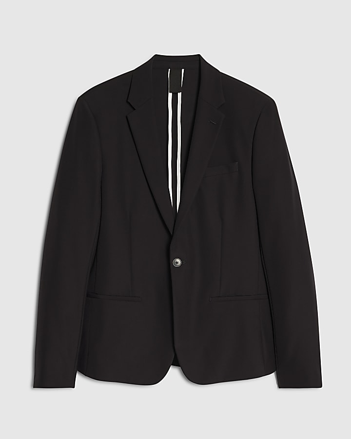 Black Skinny Fit Suit Jacket