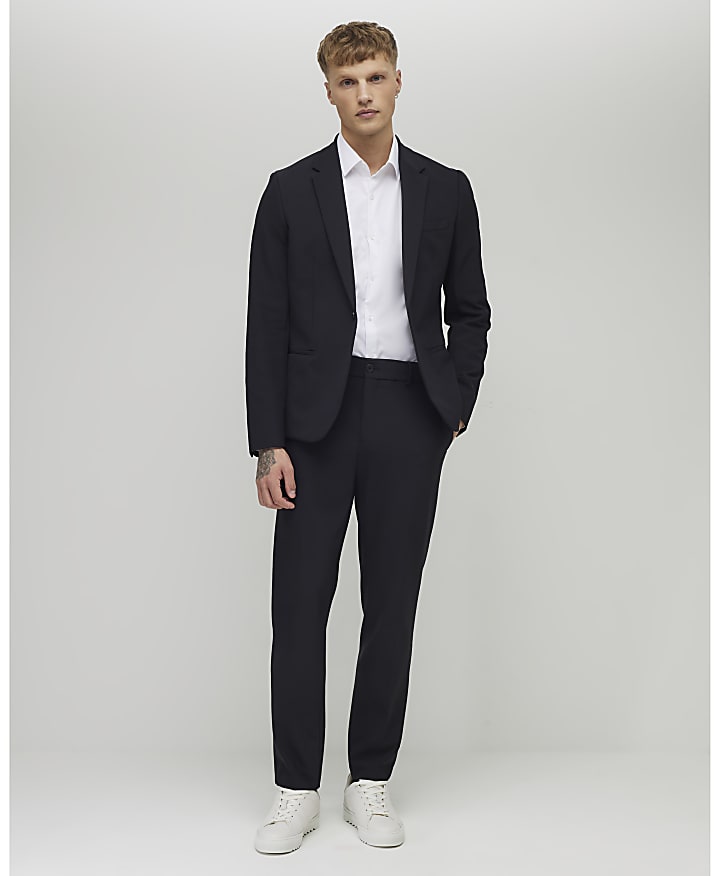 Black Skinny Fit Suit Jacket