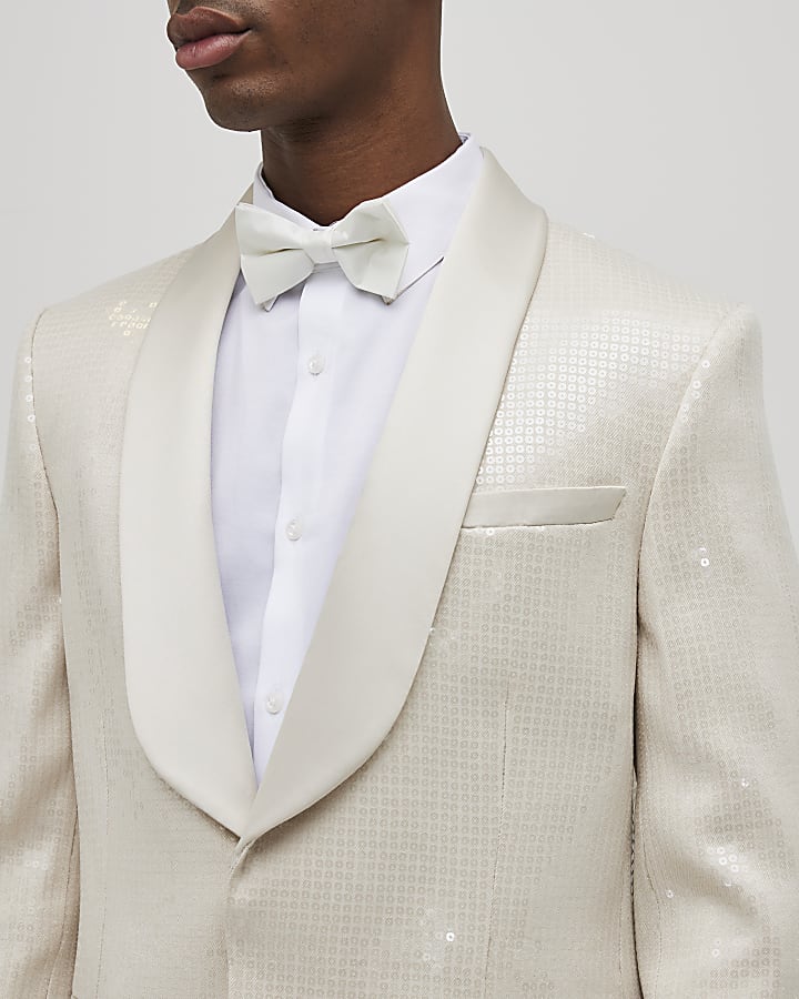 Ecru Sequin Blazer