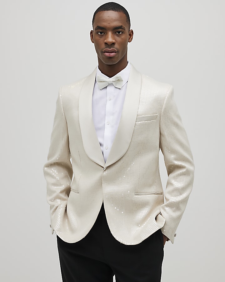 Ecru Sequin Blazer